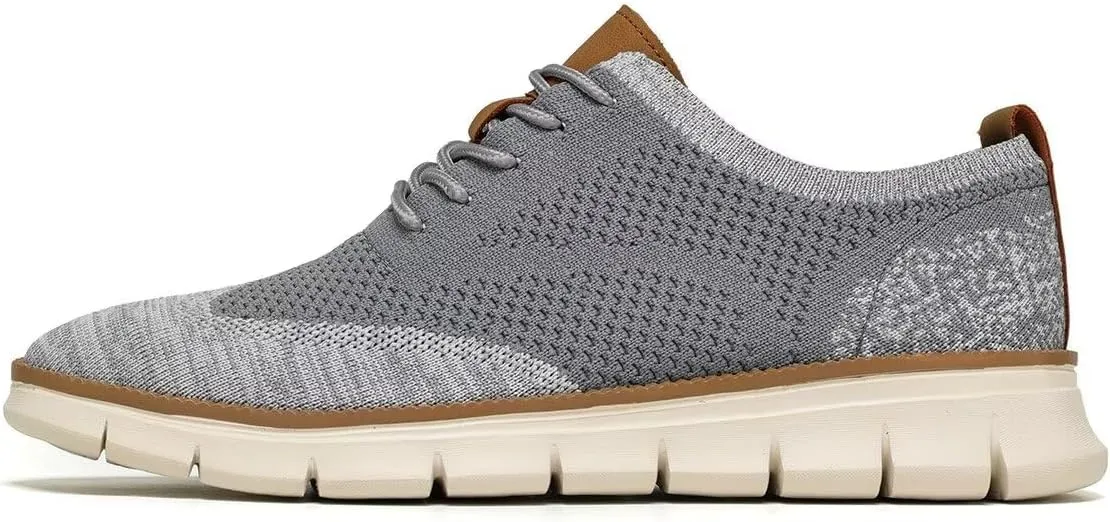 Men's Casual Dress Business Oxfords Shoes Breathable Knit Classic Leisure Fashion Sneakers Lightweight Comfortable Walking Shoes