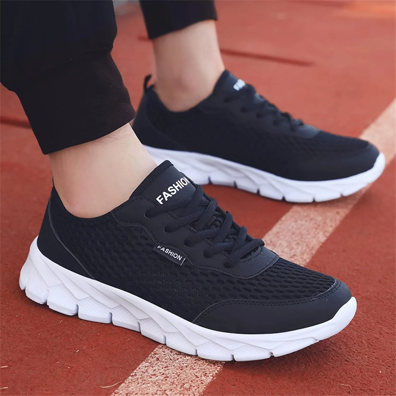 Men's Casual Dress Sneakers Oxfords Business Mesh Breathable Mens Tennis Shoes Breathable Women's Shoes Casual White Platform Sneakers Red Tennis Shoe Cross Trainer Shoe