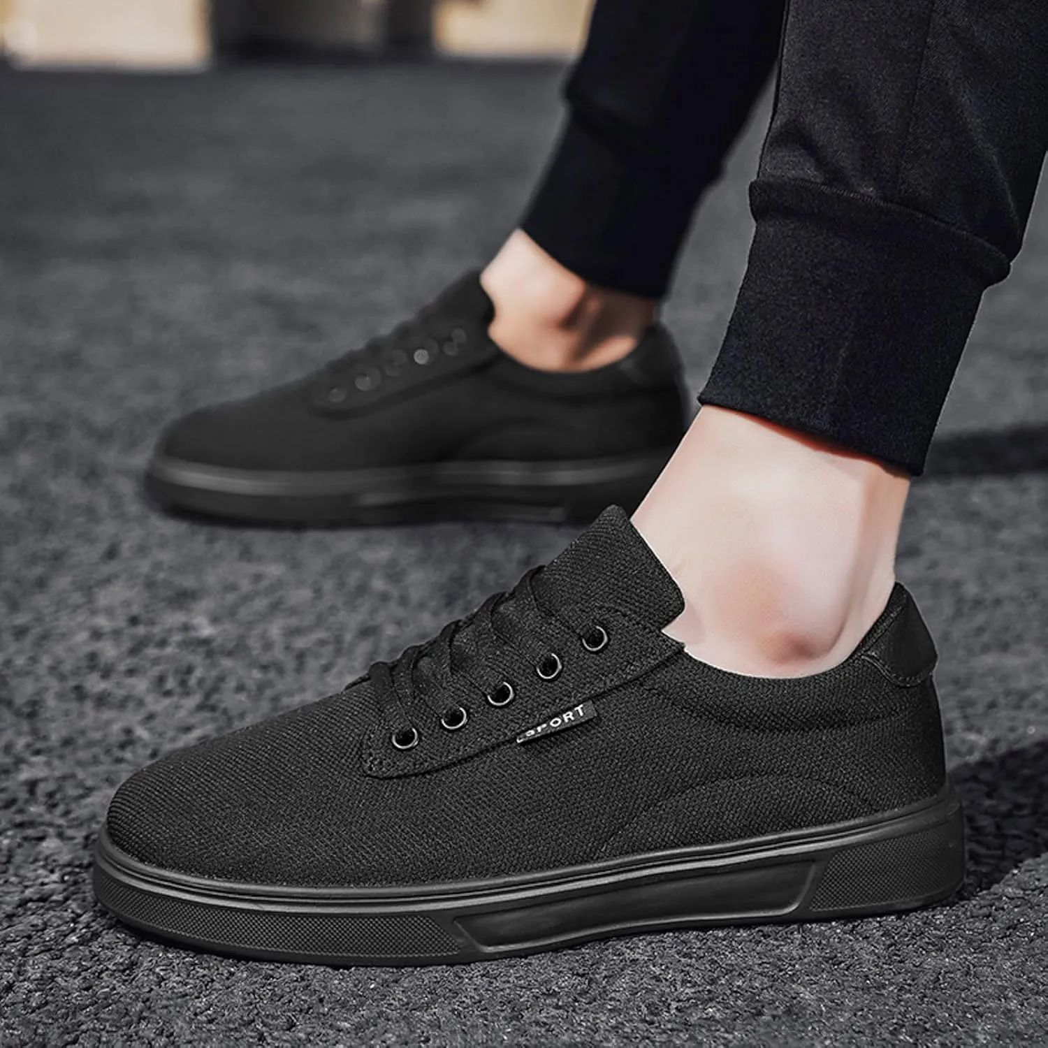 Men's Non Slip Barefoot Minimalist Shoes Business Mesh Breathable Walking Shoe Breathable Lace Up Shoes for Men