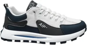 Men's Non Slip Comfy Sneakers with Adjustable Lace, Outdoor Gym Park Workout Activities