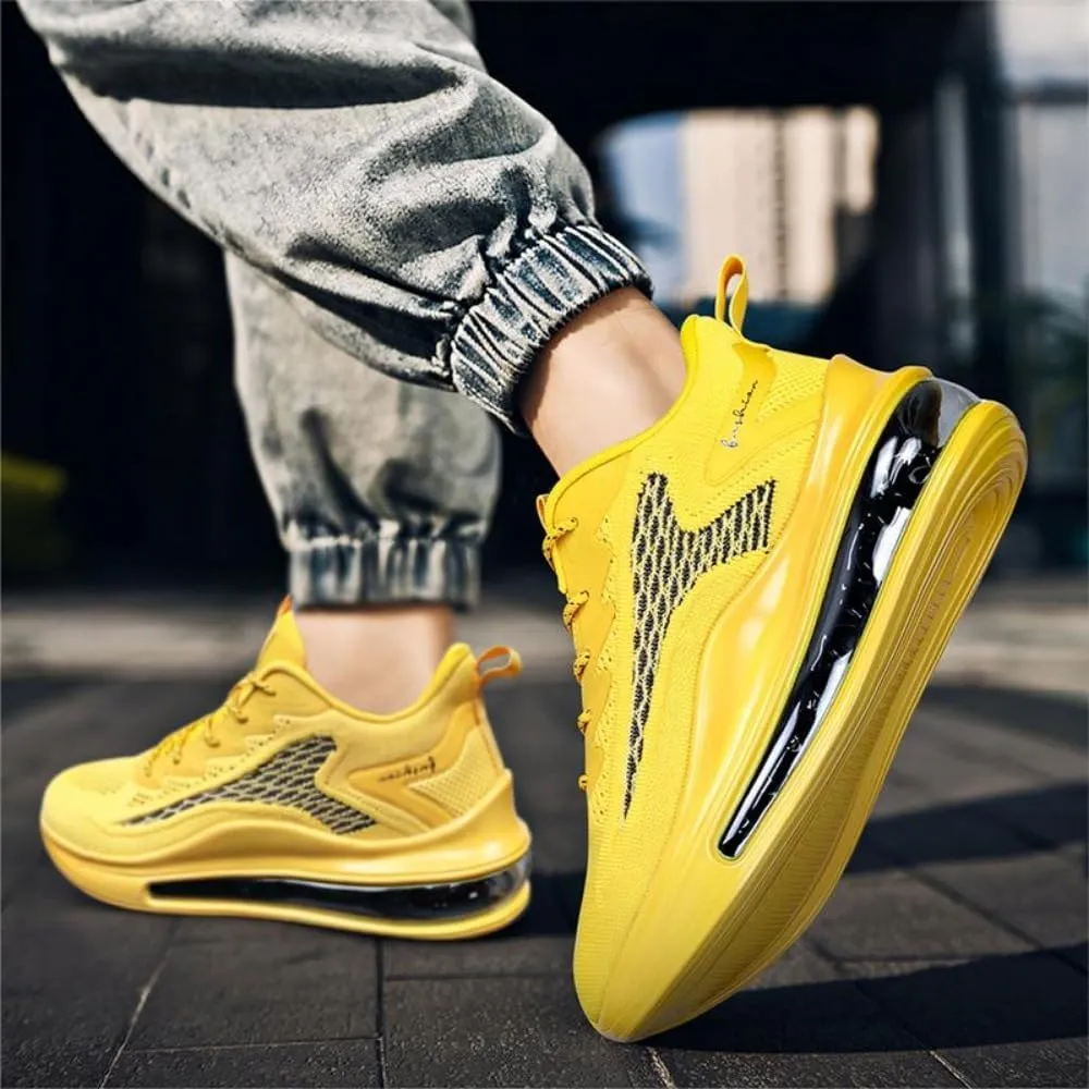 Men's Slip on Walking Shoes Non Slip Running Shoes Breathable Workout Lightweight Gym Sneakers Lace Up Cushion Soft Sole