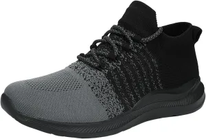 Mens Slip On Walking Sneakers Running Shoes Trainers Athletic Gym Fitness Sport Shoes with Arch Support Non Slip Breathable Mesh Workout Fashion Breathable Comfortable Shoe