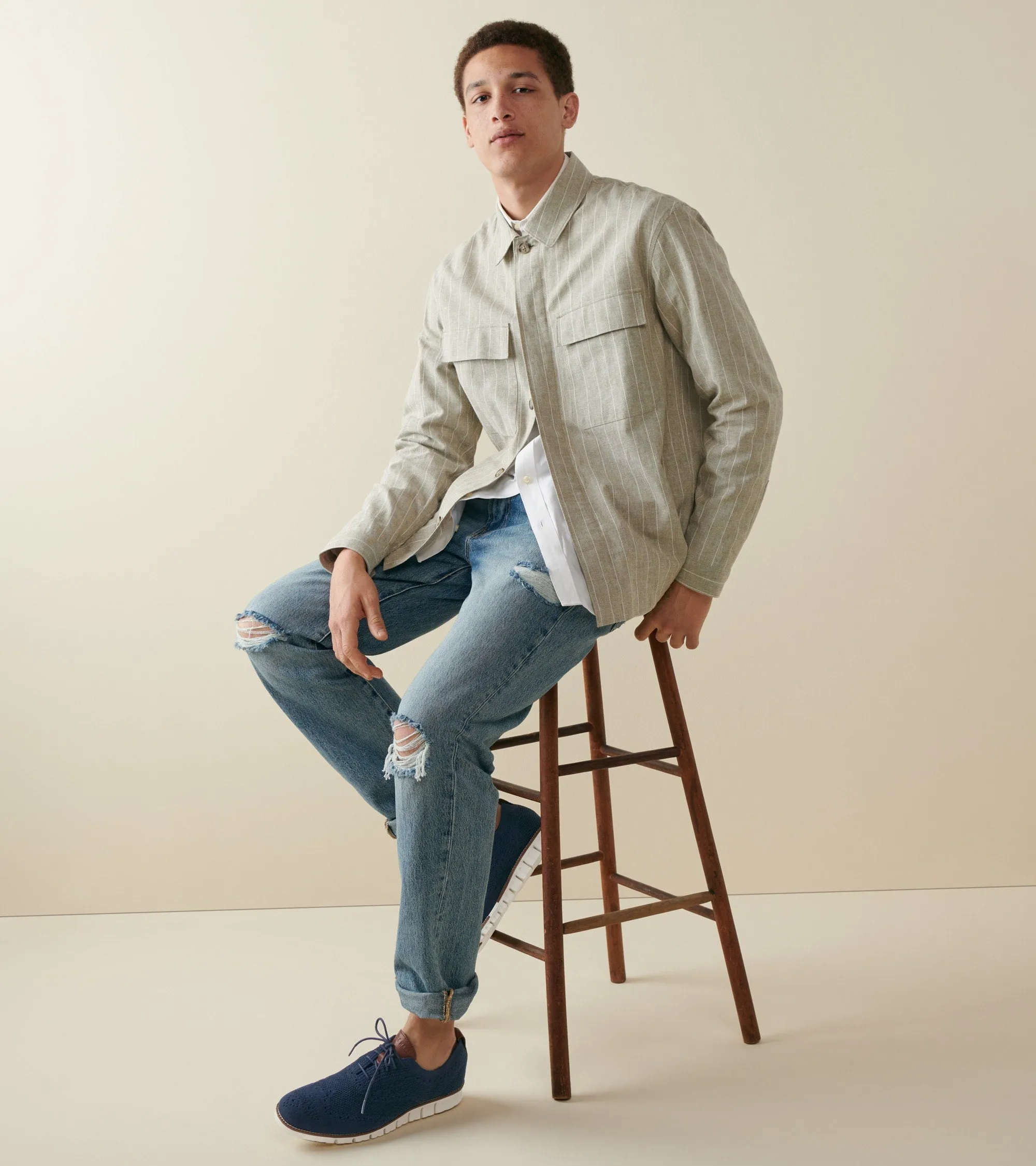 Men's ZERØGRAND Stitchlite Wingtip Oxfords