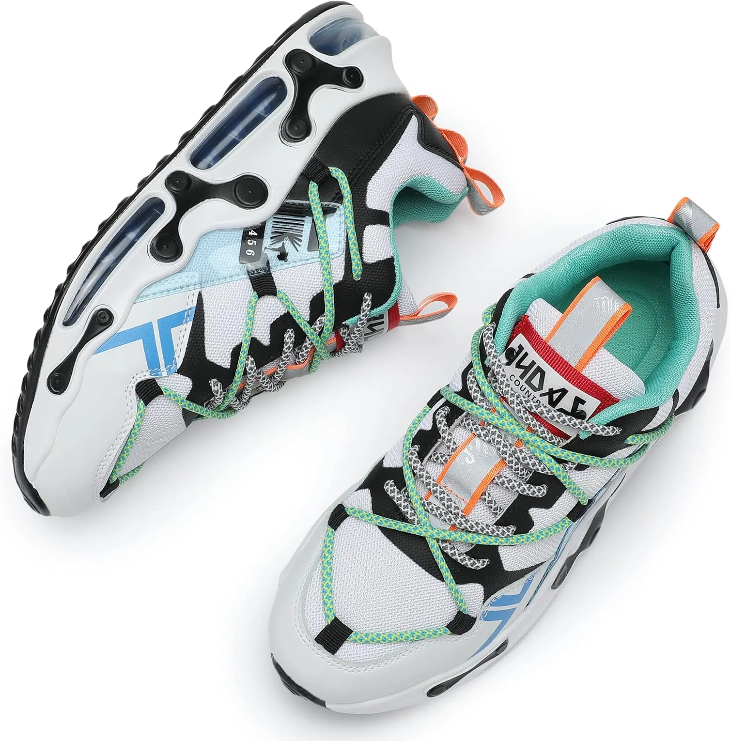 Milazzo Men's Retro Color Blocked Comfy Breathable Shoes Walking Casual Athletic Shoes