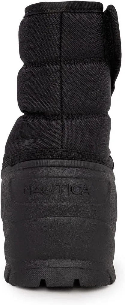 Nautica Mens Duck Boots - Waterproof Shell With Hook and Loop Closer, Insulated Snow & Rain Boot