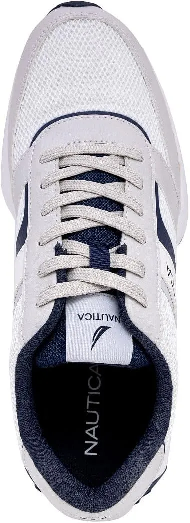 Nautica Men's Lace-Up Sneakers  Casual, Stylish, and Comfortable for Walking