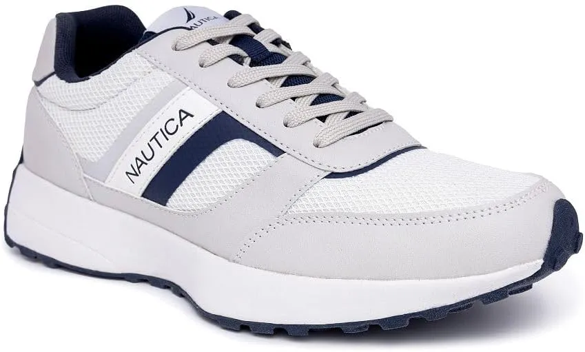 Nautica Men's Lace-Up Sneakers  Casual, Stylish, and Comfortable for Walking