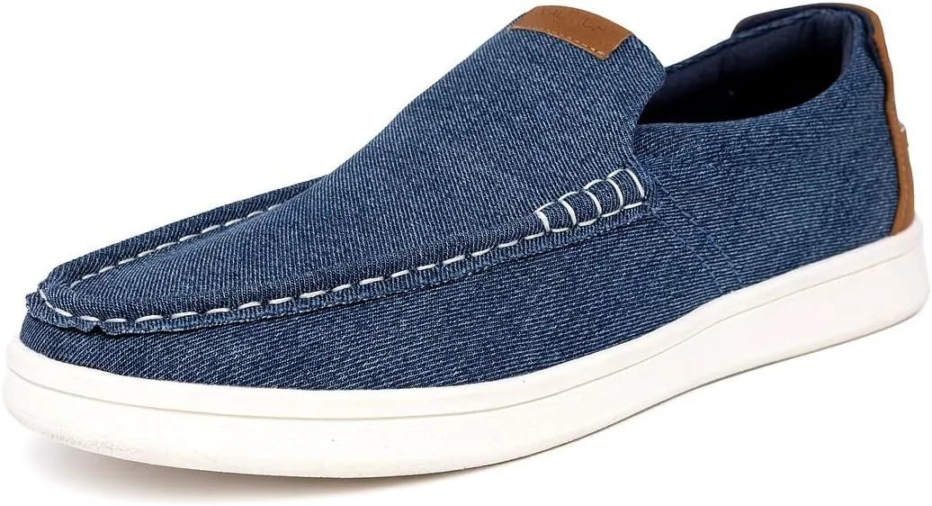 Nautica Men's Slip-On Loafers Casual Moc Toe Sneakers Boat Shoes Slipper for Men  Lightweight & Comfortable - Derwin
