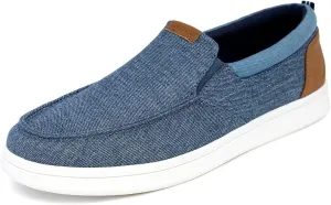 Nautica Men's Slip-On Loafers Casual Moc Toe Sneakers Boat Shoes Slipper for Men  Lightweight & Comfortable - Derwin