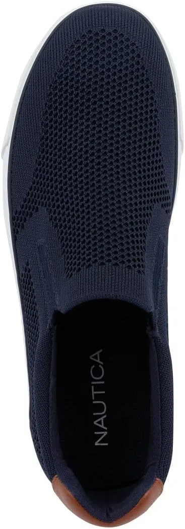 Nautica Men's Slip-On Sneakers  Breathable Knit Casual Walking Shoes, Lightweight Comfort Fashion Loafers - Kotor