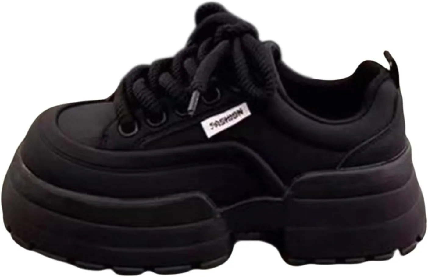 Non Slip Shoes Women Faux Pu Leather Thick Paltform Cute Walking Sneakers Comfortable Outdoor Running Workout Shoes