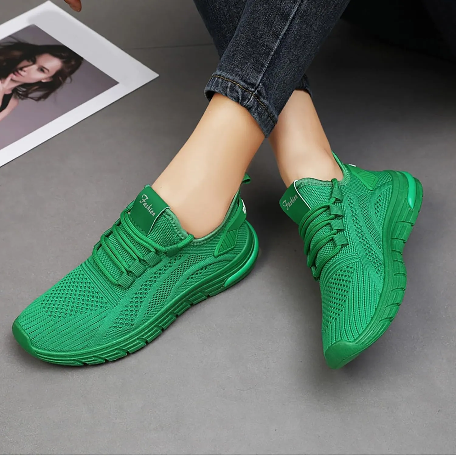 Orthopedic Shoes for Women Slip Ons Running Shoes Non Slip Walking Shoes Lightweight Gym Workout Shoes Breathable Fashion Sneakers