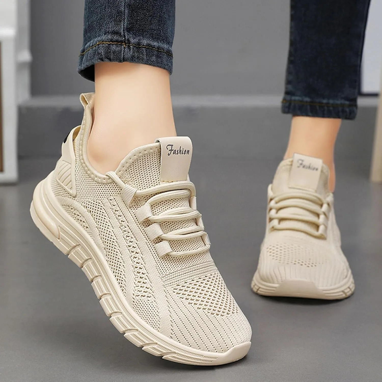 Orthopedic Shoes for Women Slip Ons Running Shoes Non Slip Walking Shoes Lightweight Gym Workout Shoes Breathable Fashion Sneakers