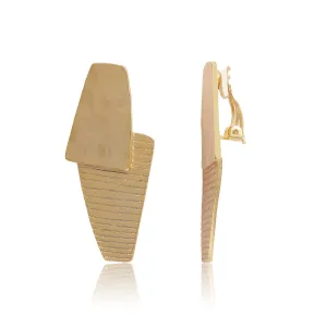Overlap Clip Earrings