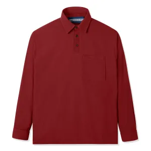 Parisian Polo Long Sleeve - Maroon