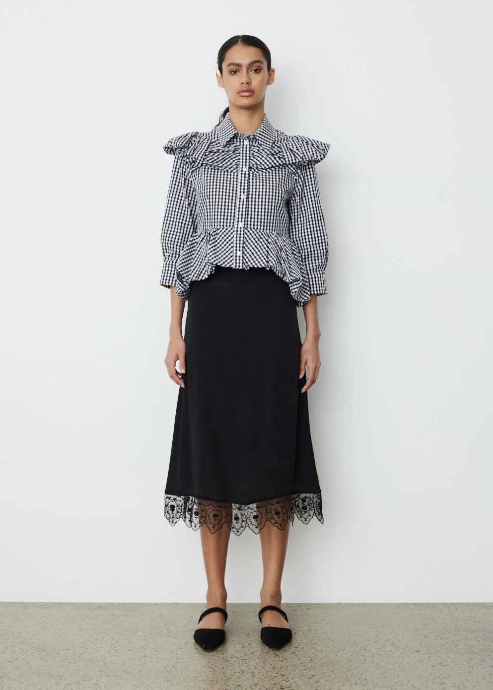Peplum Boy Sleeve Shirt