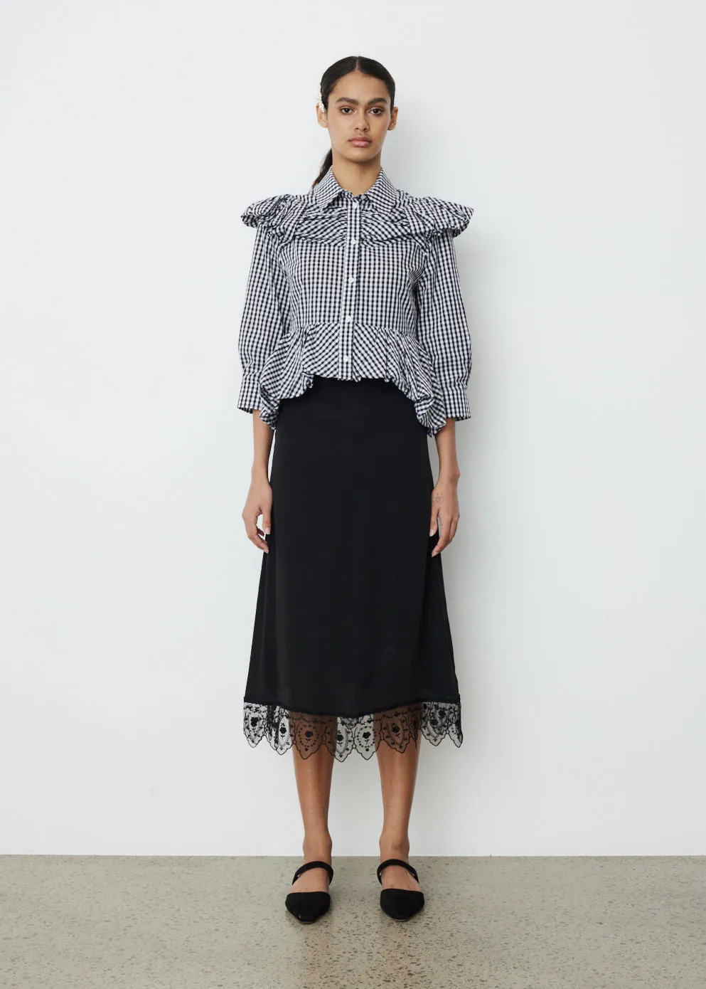 Peplum Boy Sleeve Shirt