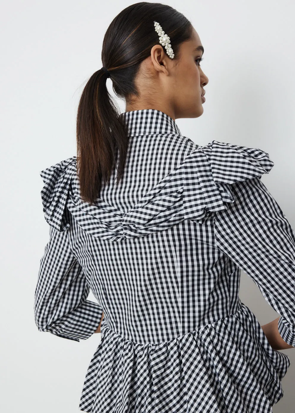 Peplum Boy Sleeve Shirt