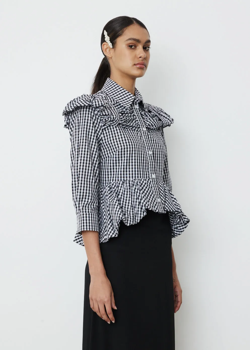 Peplum Boy Sleeve Shirt