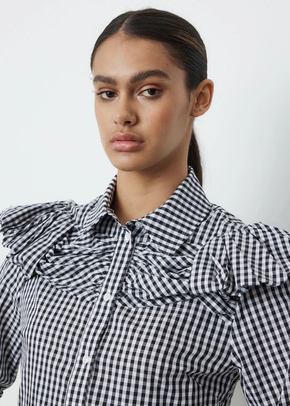 Peplum Boy Sleeve Shirt