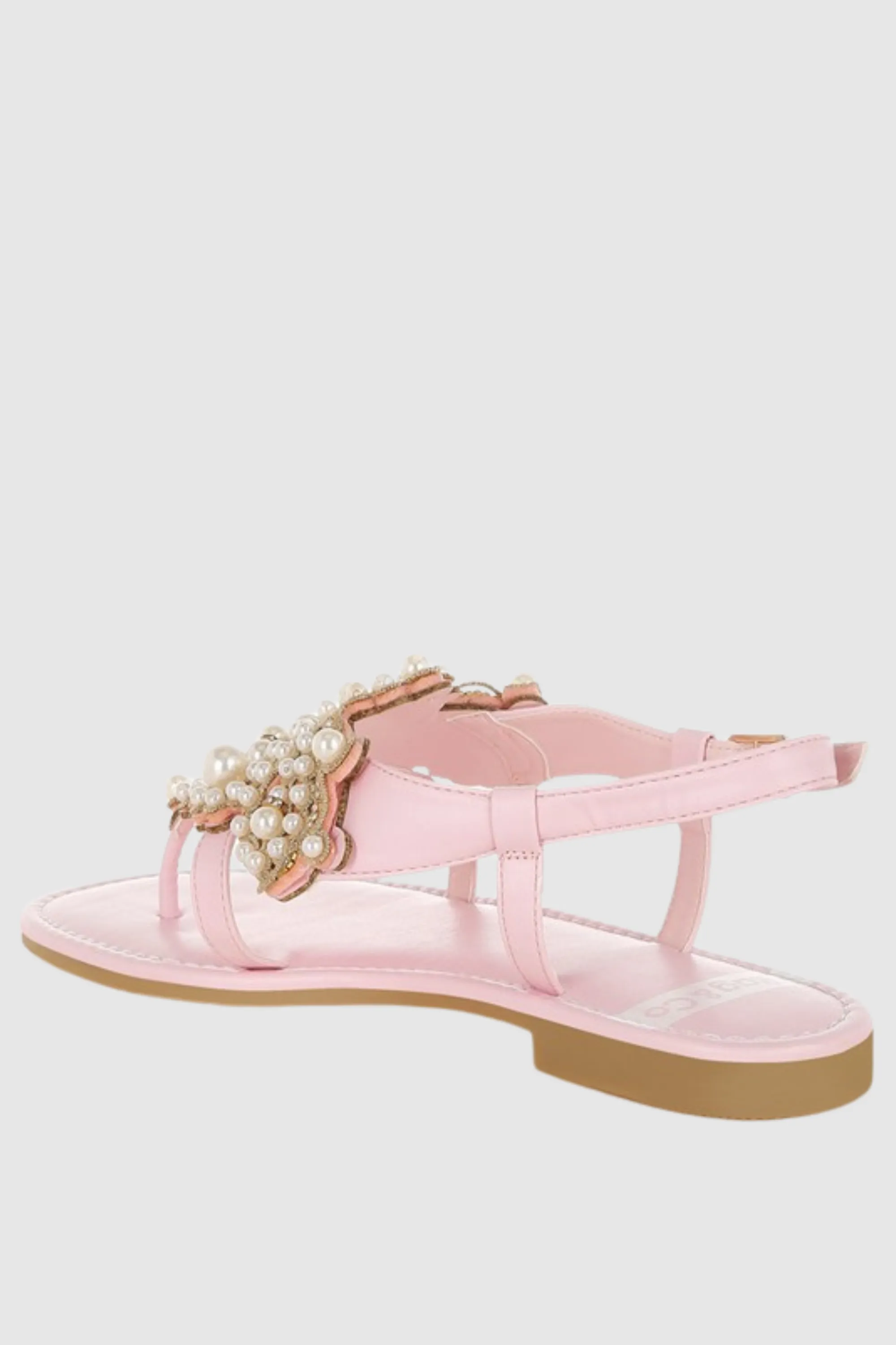 Pin Buckle Pearls Flats