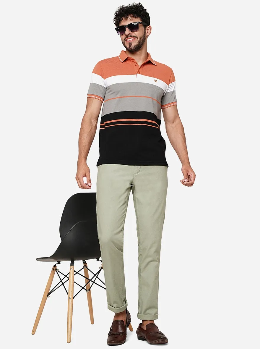Pista Solid Uno Fit Casual Trouser | JadeBlue
