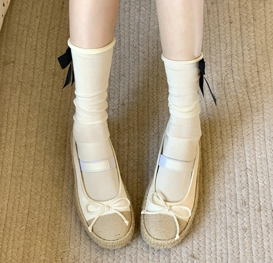 Rattan Sandals Raffia Ballet Flat for Women Platform Espadrilles Dress Shoes Straw Woven Sneakerina Casual House Slippers Breathable Open Toes Comfort Walking Slides Summer Beach Party Cruise Vacation