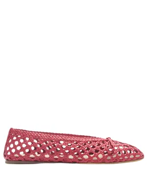 Regency Slipper in Crimson Woven Leather