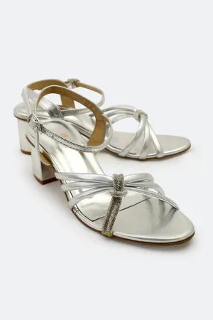 Silver Ladies Formal Heels