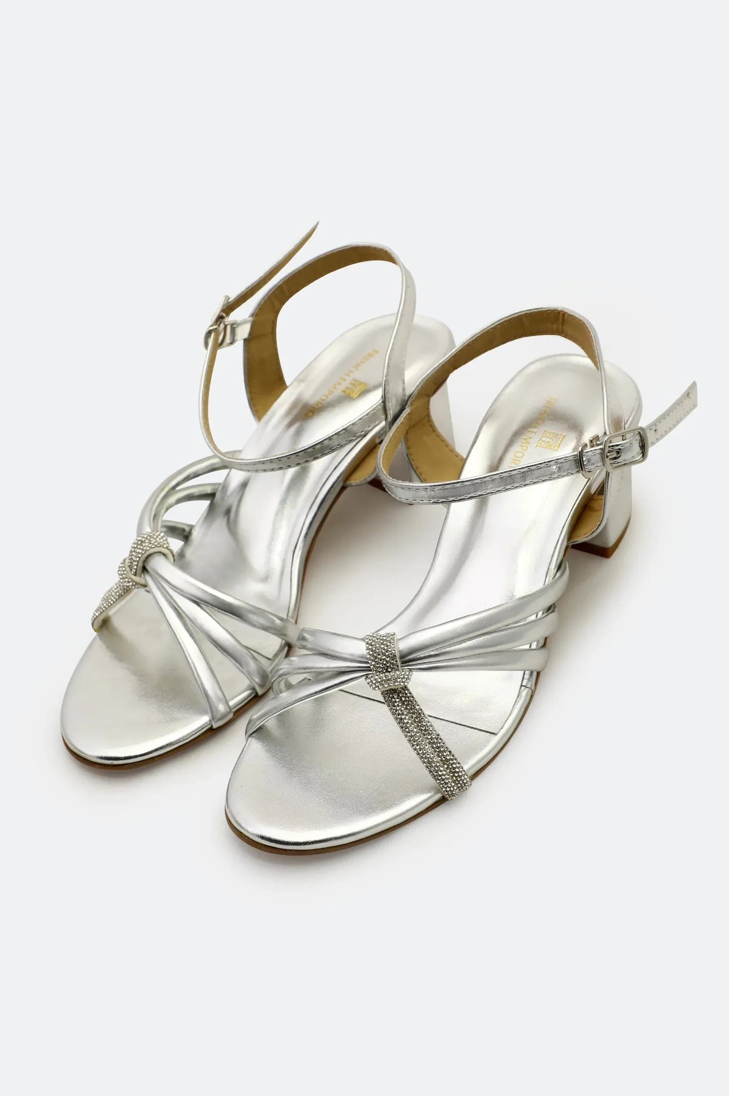 Silver Ladies Formal Heels