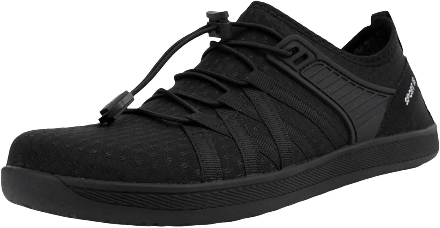 Slip on Walking Shoes for Women Comfy Knitted Non Slip Vintage Wide Running Shoes Breathable Gym Workout Shoes Fashion Lace Up Sneakers
