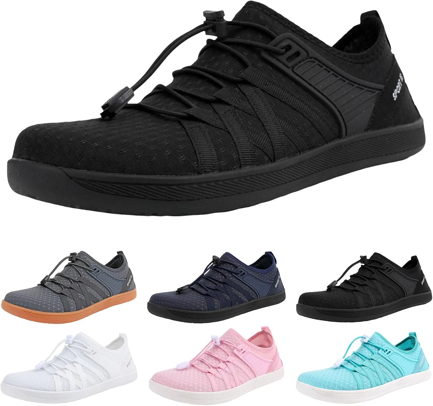 Slip on Walking Shoes for Women Comfy Knitted Non Slip Vintage Wide Running Shoes Breathable Gym Workout Shoes Fashion Lace Up Sneakers