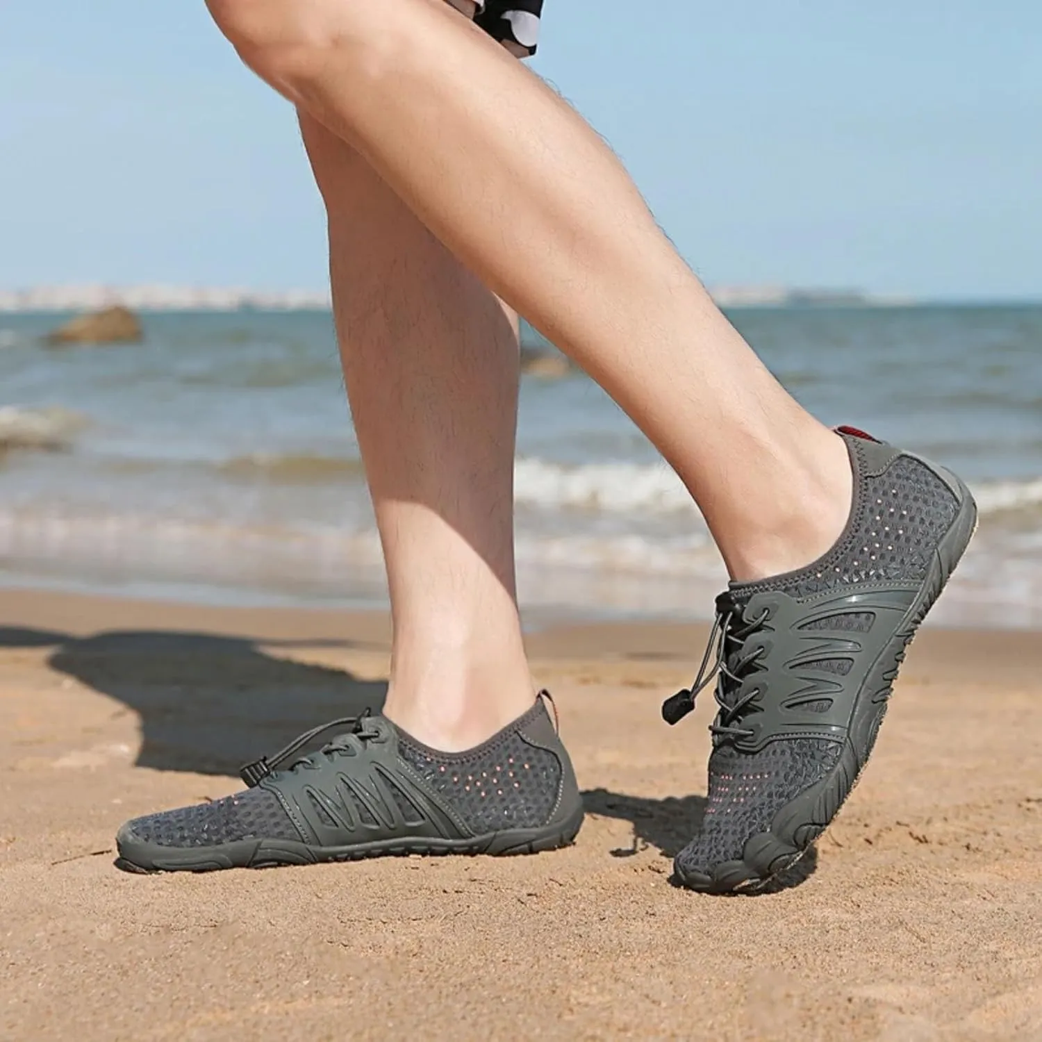 Slip on Walking Shoes Women Comfy Knitted Non Slip Comfortable Running Shoes Breathable Gym Workout Shoes Fashion Lace Up Sneakers