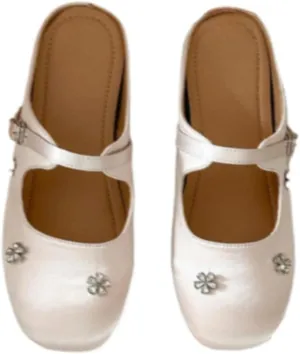 Sneakerina Ballerina Sneaker Shoes Tennis & Racquet Sport Glitter Flower Flats Women Girls - Elegant Athleisure Trending Fashion Cute Casual Comfortable Walking Lightweight Running Standing All Day