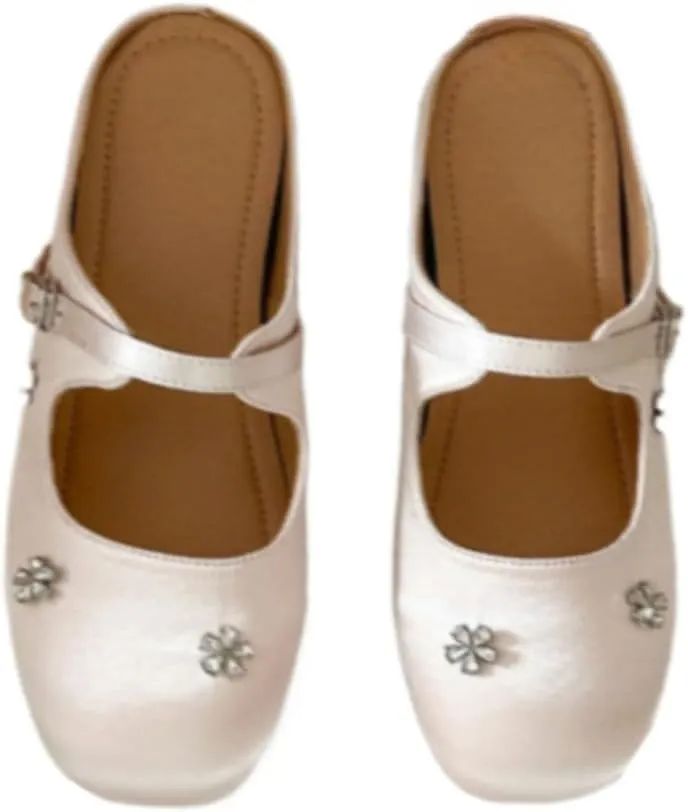 Sneakerina Ballerina Sneaker Shoes Tennis & Racquet Sport Glitter Flower Flats Women Girls - Elegant Athleisure Trending Fashion Cute Casual Comfortable Walking Lightweight Running Standing All Day