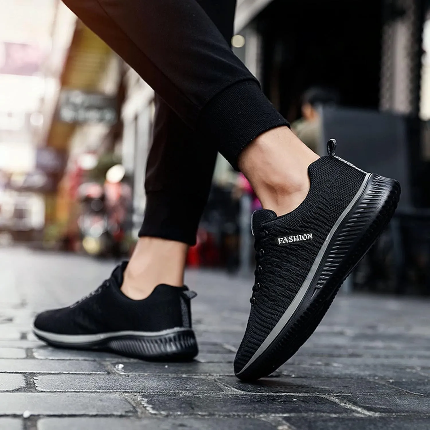 Sneakers for Women Running Shoes Fashion Walking Lace Up Tennis Shoes Men Sport Men's Shoes Casual Chunky Sneakers Black Tennis Shoe Trainers Shoe