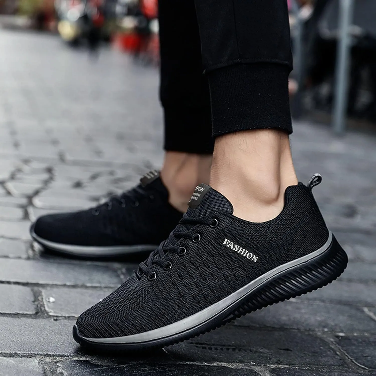 Sneakers for Women Running Shoes Fashion Walking Lace Up Tennis Shoes Men Sport Men's Shoes Casual Chunky Sneakers Black Tennis Shoe Trainers Shoe