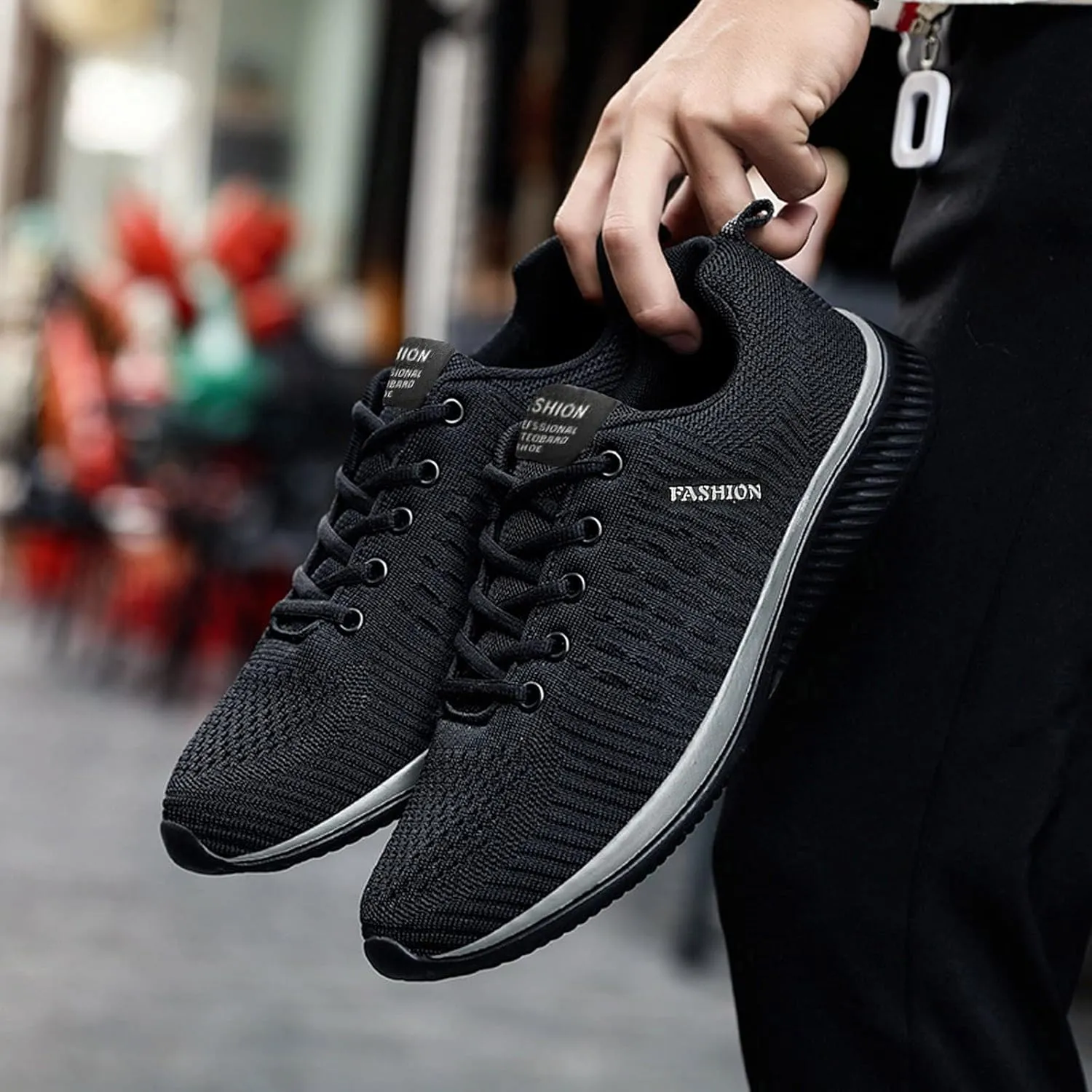 Sneakers for Women Running Shoes Fashion Walking Lace Up Tennis Shoes Men Sport Men's Shoes Casual Chunky Sneakers Black Tennis Shoe Trainers Shoe
