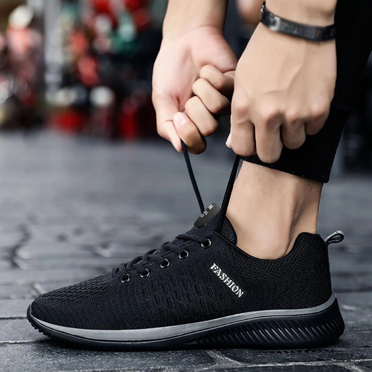 Sneakers for Women Running Shoes Fashion Walking Lace Up Tennis Shoes Men Sport Men's Shoes Casual Chunky Sneakers Black Tennis Shoe Trainers Shoe