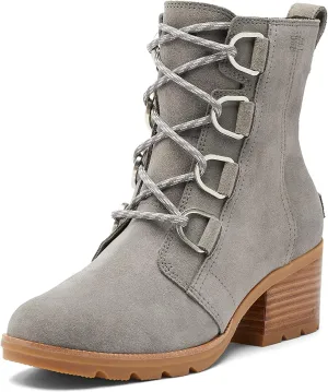 Sorel Women's Cate Lace Bootie  Waterproof Leather Rain Boot