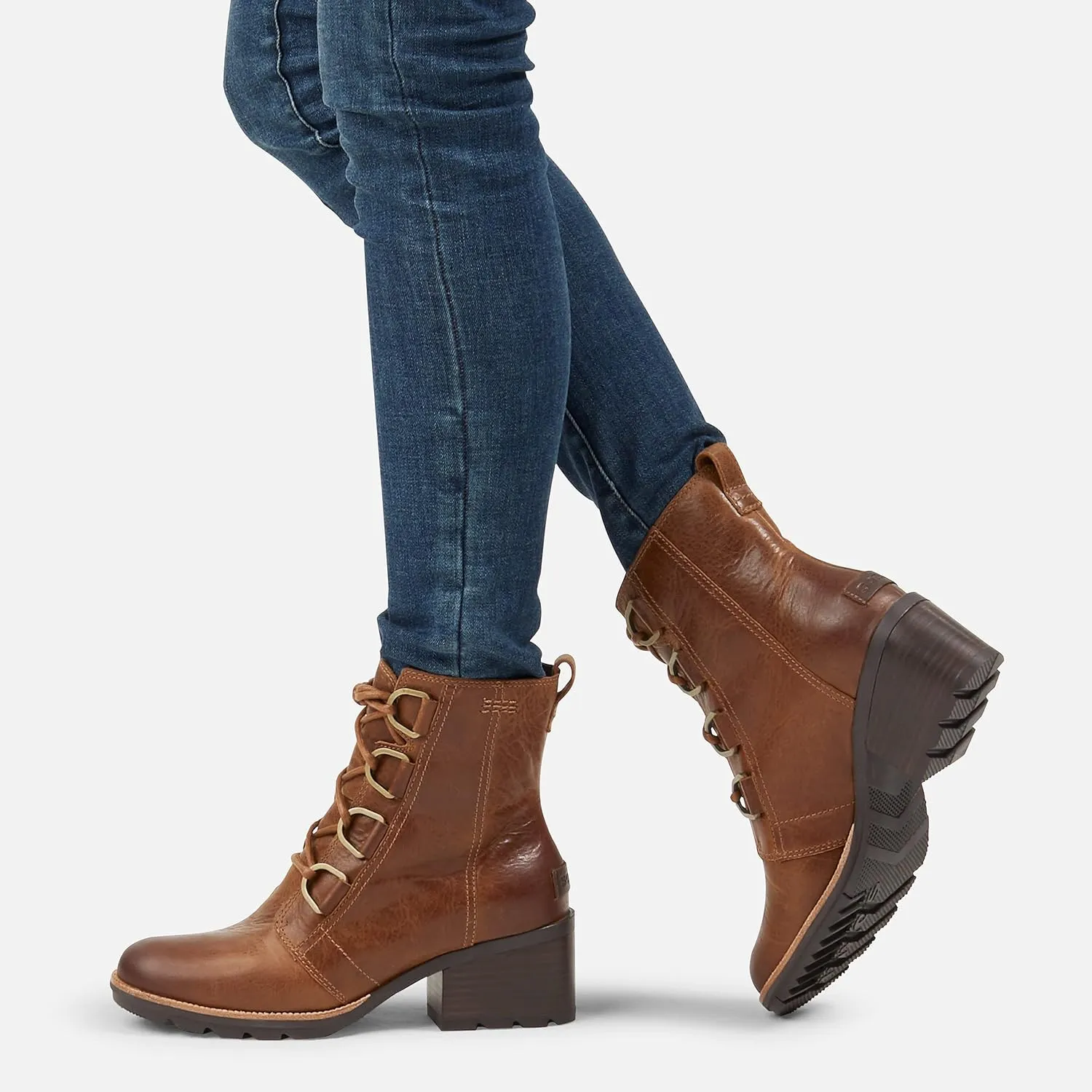 Sorel Women's Cate Lace Bootie  Waterproof Leather Rain Boot