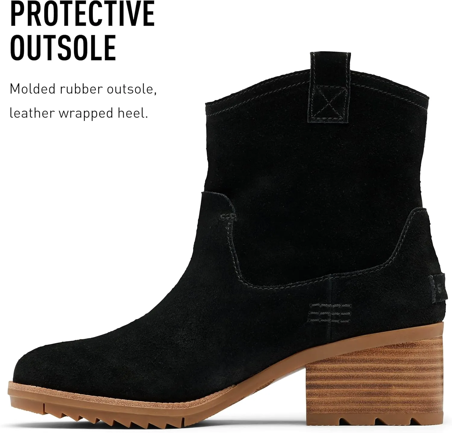 Sorel Women's Cate Pull On Boot  Waterproof Suede Rain Boot