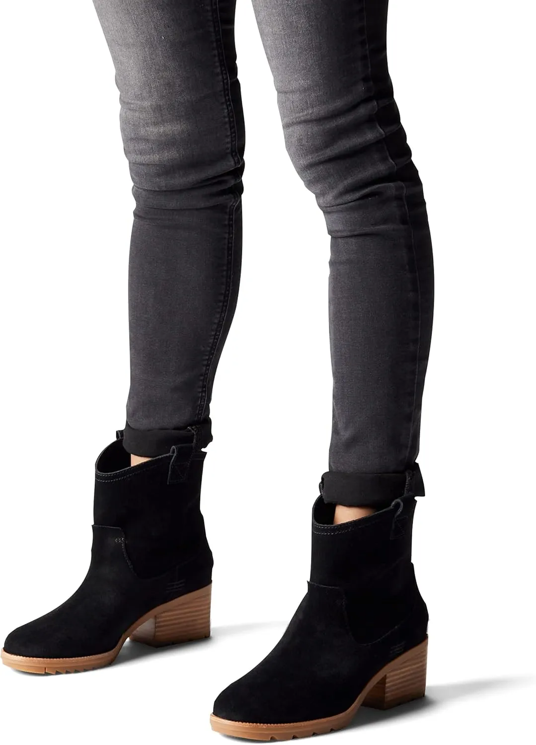 Sorel Women's Cate Pull On Boot  Waterproof Suede Rain Boot