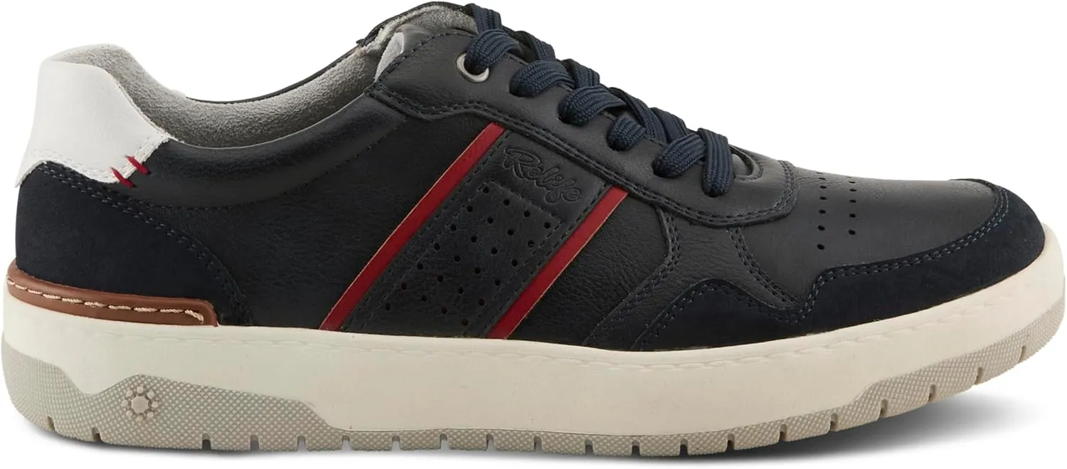 Spring Step Men's Syed Vegan Sneakers  Lace-Up Shoes with Side Zipper, Shock-Absorbent Sole, and Water-Resistant Comfort
