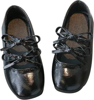 Toddler Little Girls Ballet Flats Shoes Flexible Sole with Non-Slip Bowknot Girl Bridesmaid Party Mary Jane Flat Shoes Sizes 2 Toddler to 10 Big Kid