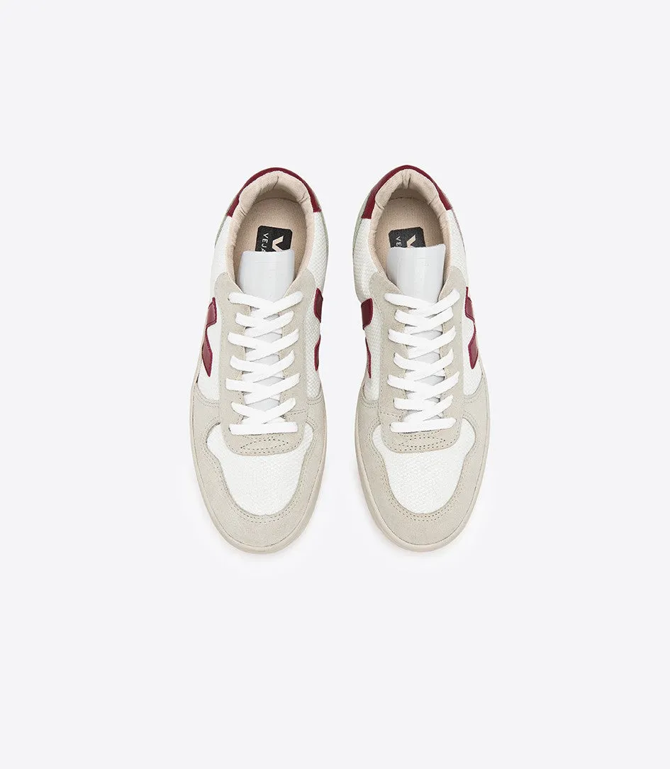 Veja - V-10 B-Mesh White Marsala Shoes