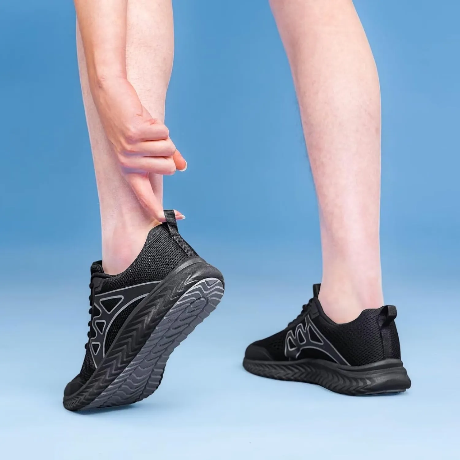 vibdiv Sneakers Women Runners Walking Shoes Wide Rubber Fitness Training Tennis Gym Wide Non-Slip Stylish