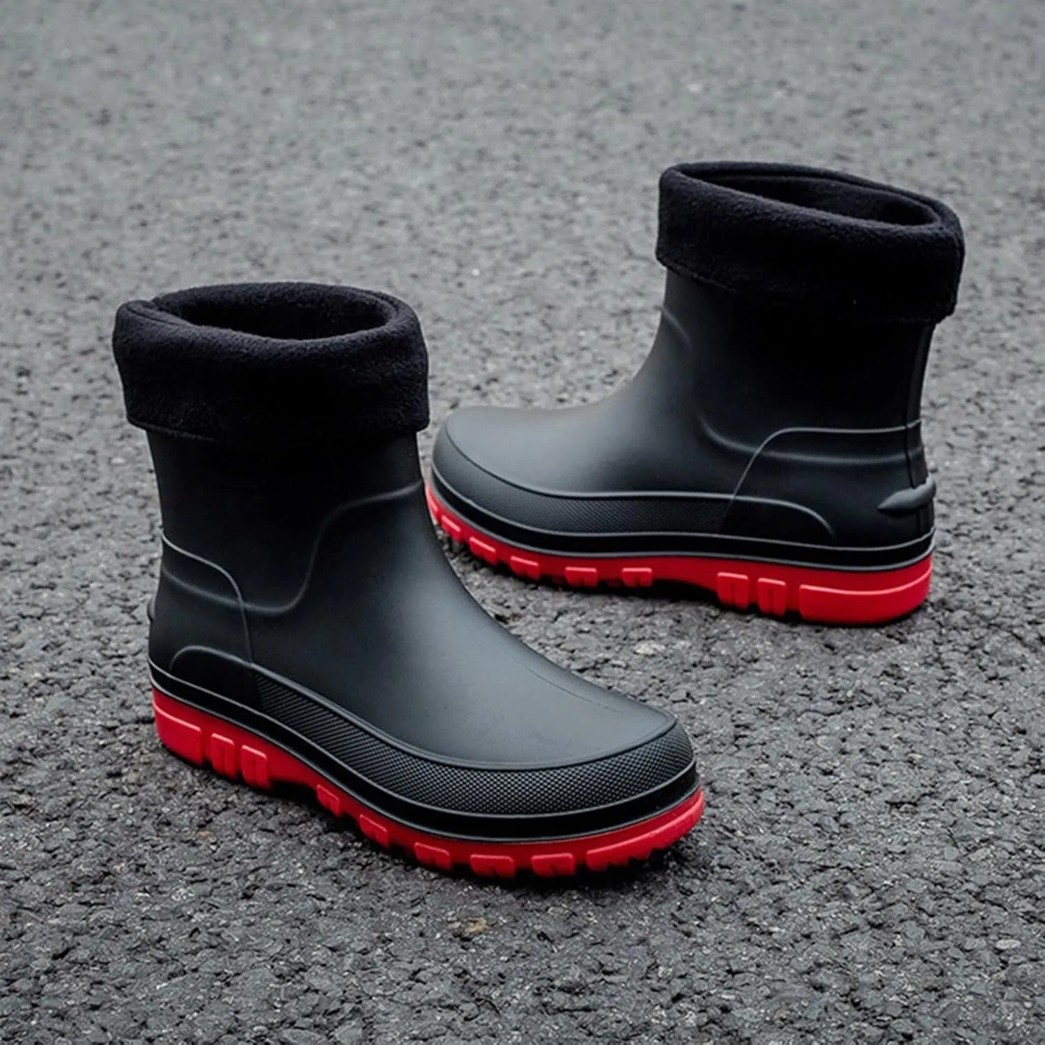 Waterproof Non-Slip Rain Boots for Outdoor Trendy Rain Boots for Women and Men with Anti-Slip Sole