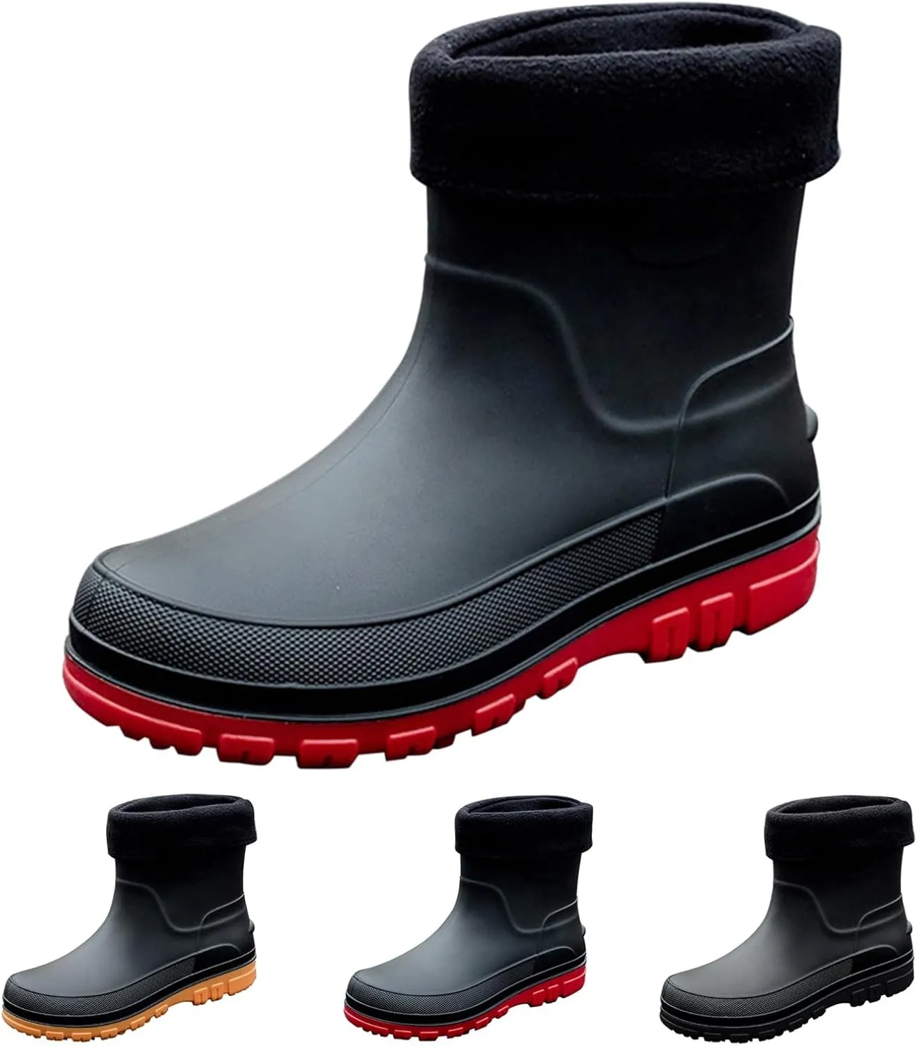 Waterproof Non-Slip Rain Boots for Outdoor Trendy Rain Boots for Women and Men with Anti-Slip Sole