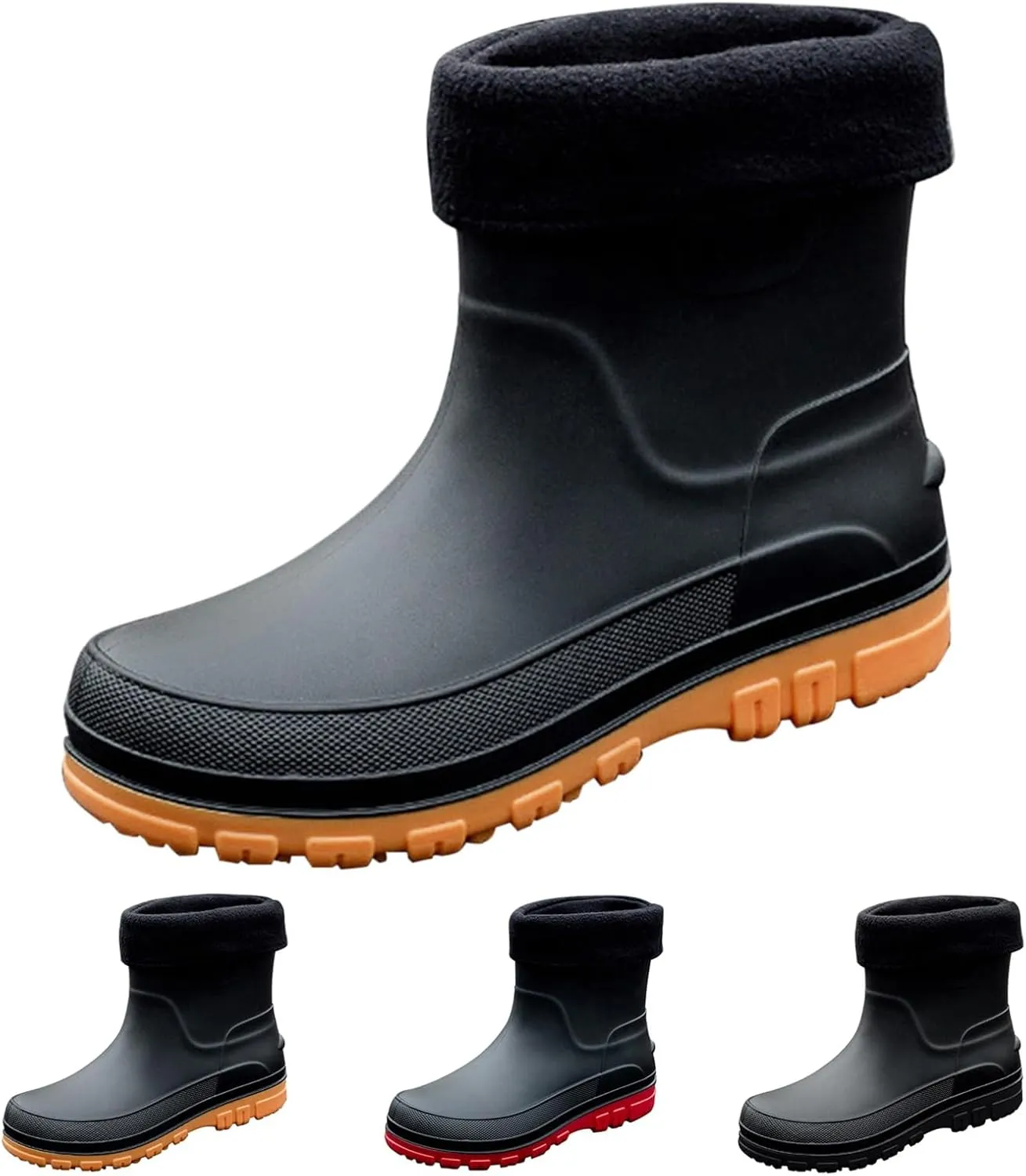 Waterproof Non-Slip Rain Boots for Outdoor Trendy Rain Boots for Women and Men with Anti-Slip Sole
